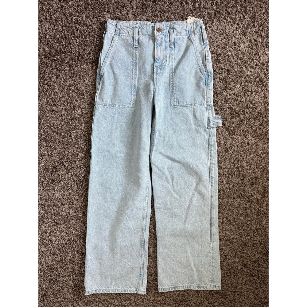 NWT Free People We The Free Major Leagues Cuffed Crop Jeans Size 24 Mid Rise - Picture 4 of 10